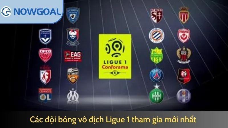 Các đội bóng vô địch Ligue 1 tham gia mới nhất